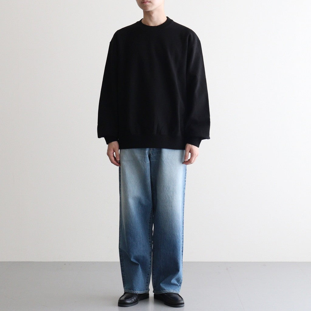 Soft&Hard Sweat Crew-Neck P/O #Black [bROOTS24F21F25]