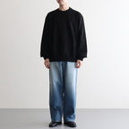 Soft&Hard Sweat Crew-Neck P/O #Black [bROOTS24F21F25]