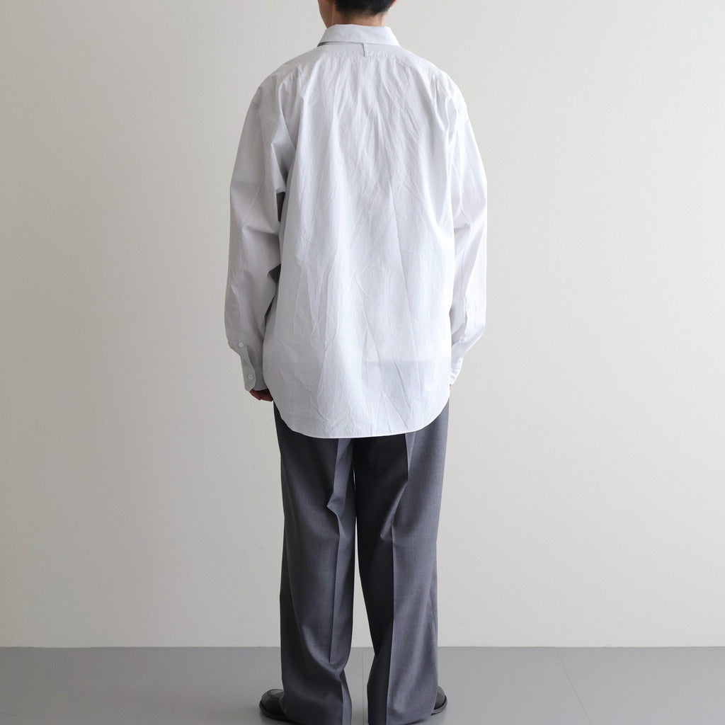 Cottton Silk Check Standard Shirt #White Check [NEP-SS2645]