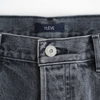 USED-FINISHED 13.5oz STRAIGHT DENIM #020 CHARCOAL [17062 40027]