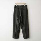 FLAT FRONT WIDE TROUSERS #DARK SAGE [A26C07PT03C]