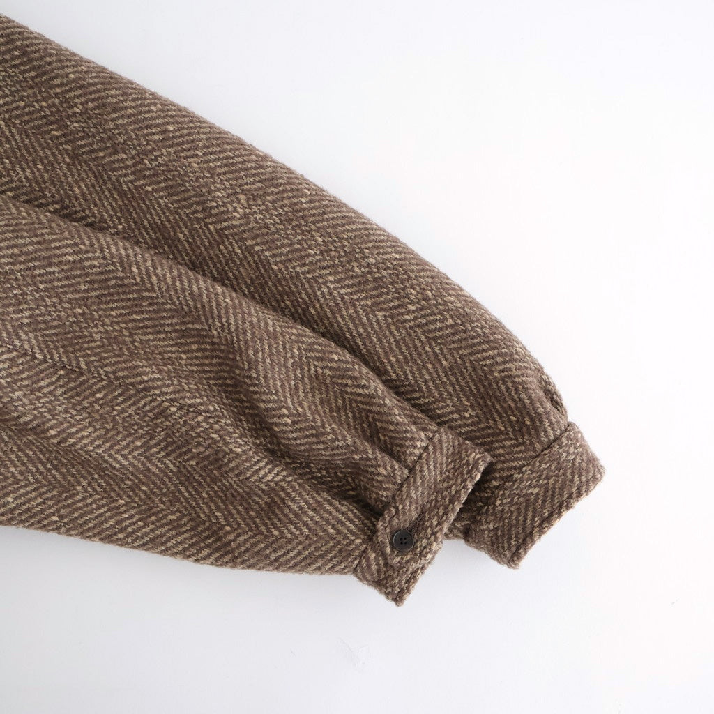 ROUND-COLLAR MOTORING JACKET #WHEAT [252OJ-JK04]