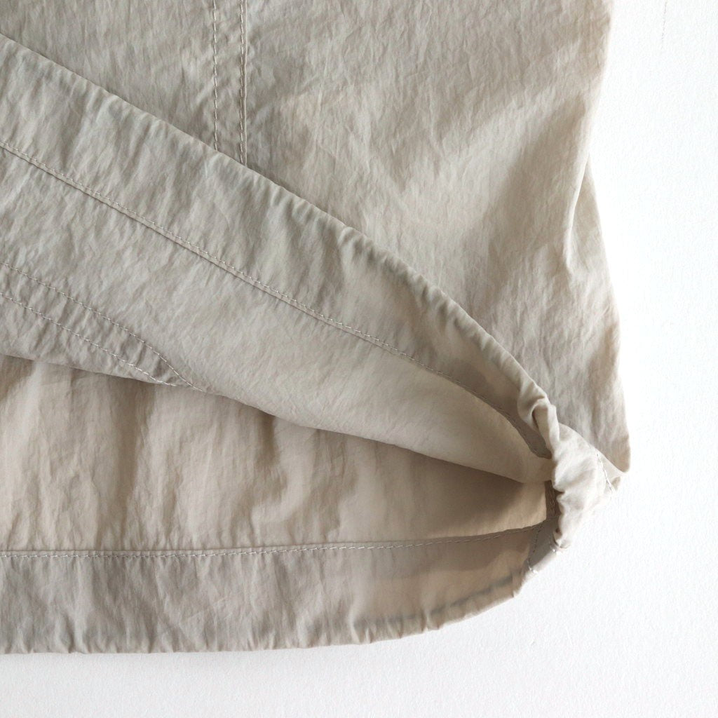 Nylon Taffeta Field S/S Shirt #Light Gray [N25SG055]
