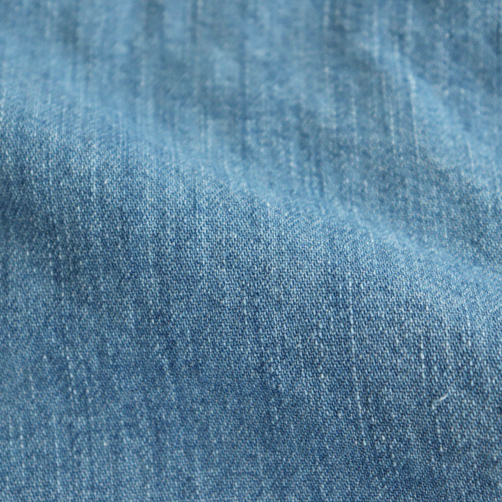 Regular Collar Light Denim Shirt #Indigo [S25SG087]