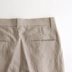 W/Li 2tuck Wide Tapered Trousers #BEIGE [NEP-SS2503M]