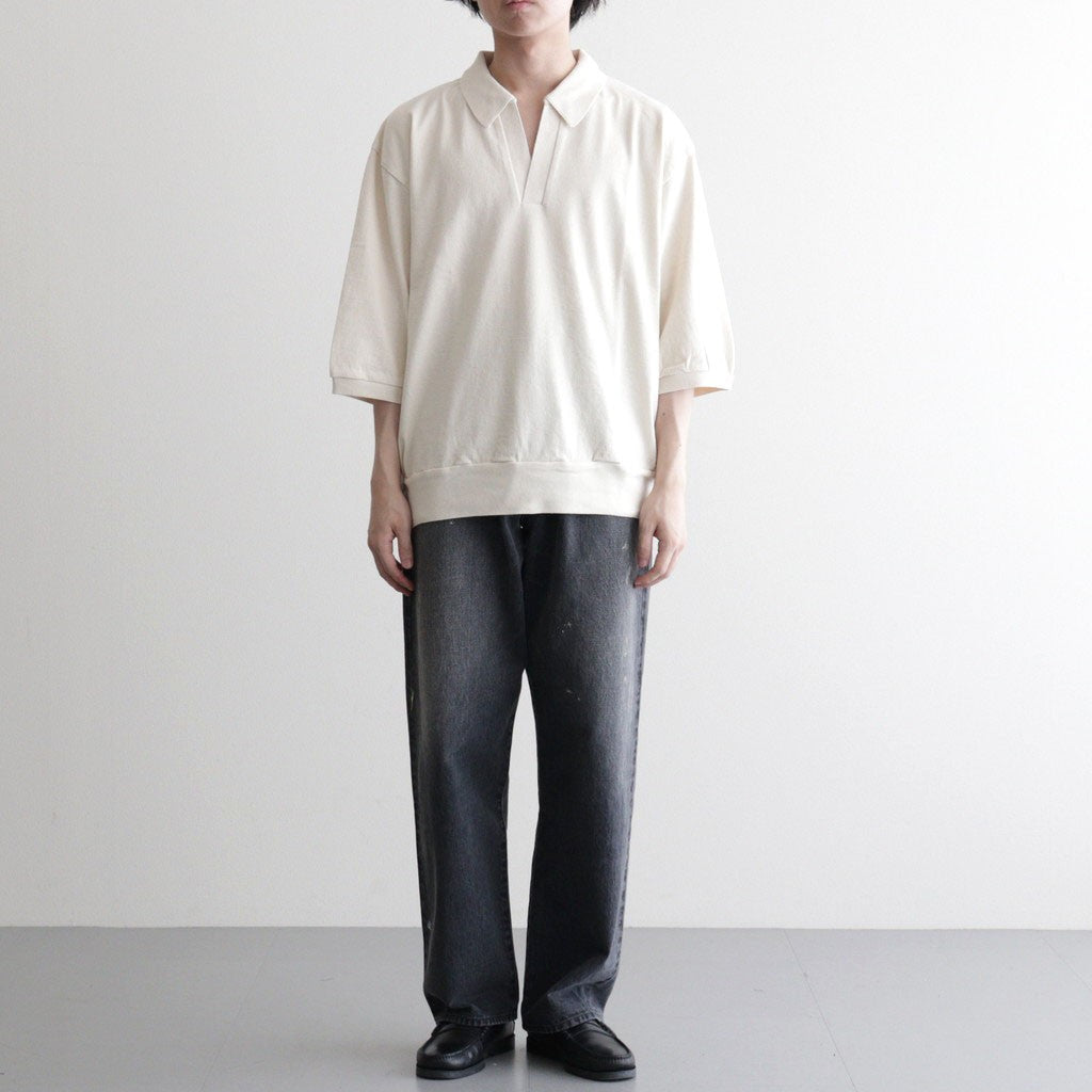 Co/Silk Nep Skipper Cropped Sleeve #Ivory [BHS26S029]
