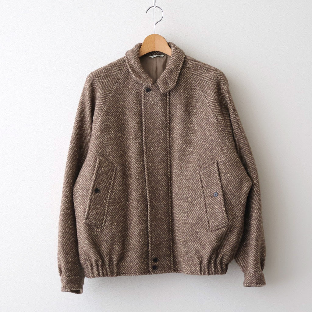ROUND-COLLAR MOTORING JACKET #WHEAT [252OJ-JK04]