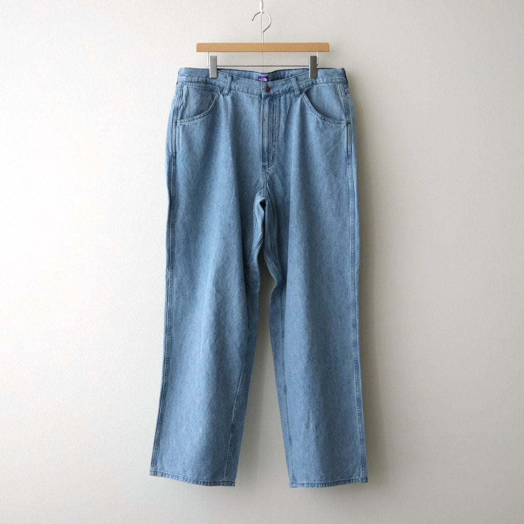 Linen Cotton Denim Field Pants #Indigo Bleach [N26FC029]