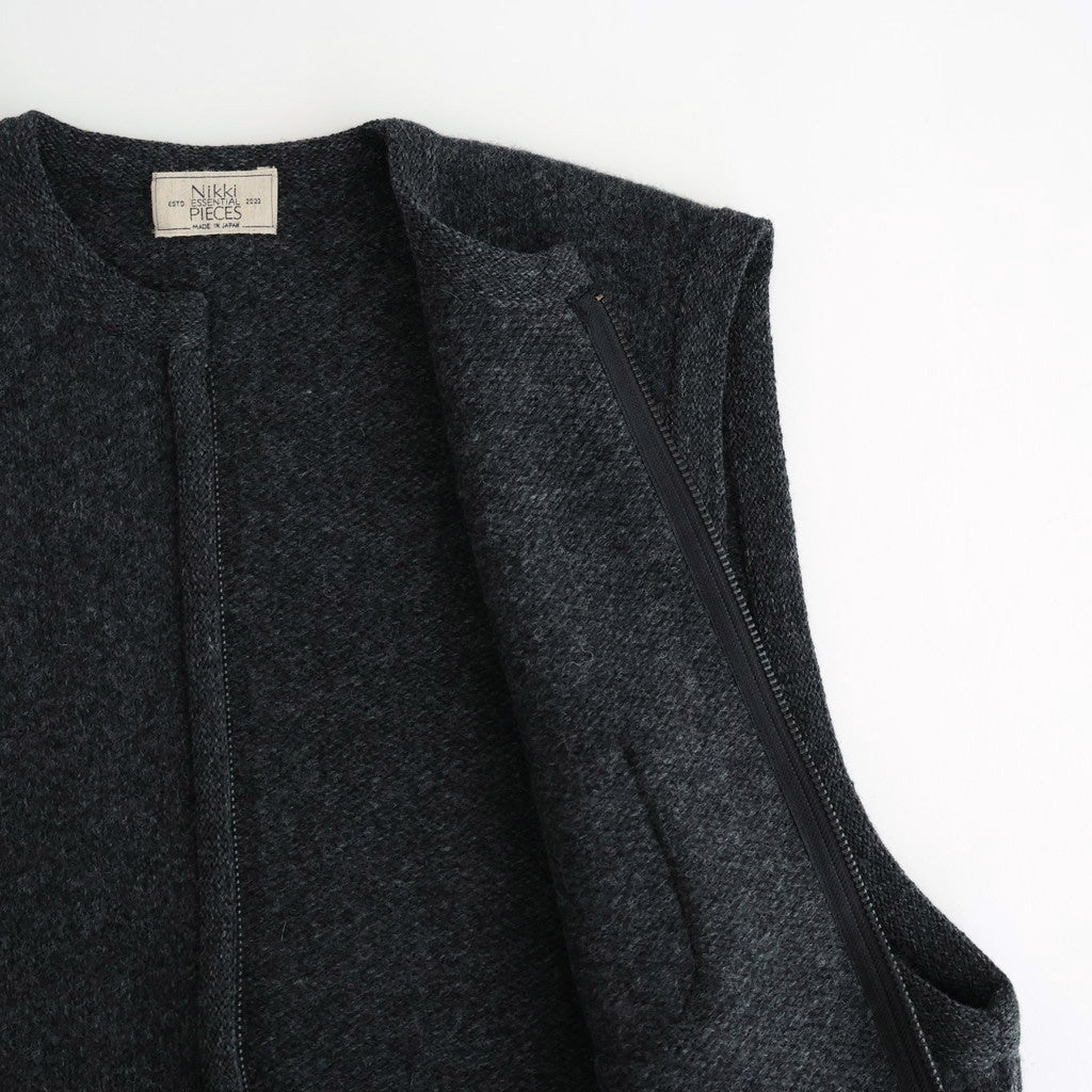 Felting Wool Kit Vest #CHARCOAL [NEP-AW2430]