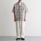 FRONT TUCK ARMY TROUSER #IVORY [261OJ-PT09]