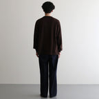 Co/Silk Nep Raglan Tee #Chocolate [BHS24F037]