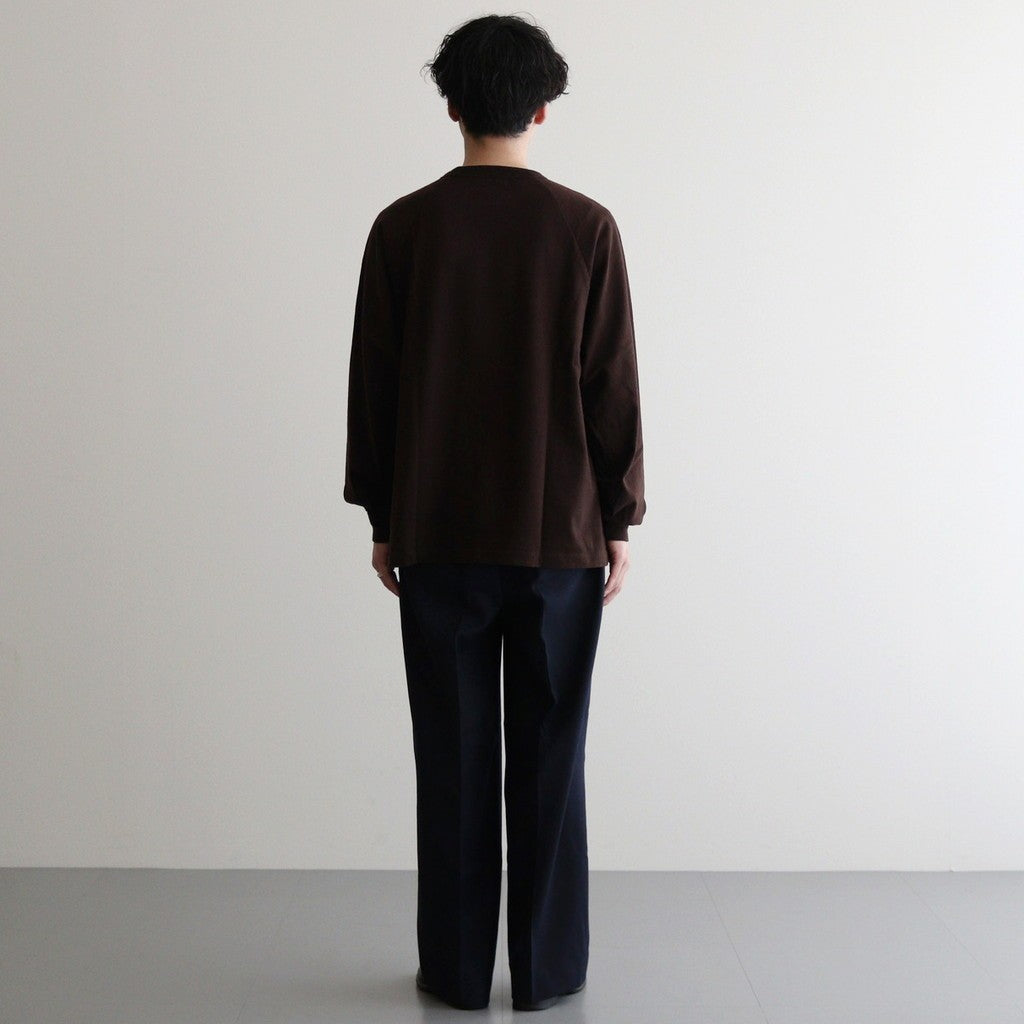 Co/Silk Nep Raglan Tee #Chocolate [BHS24F037]