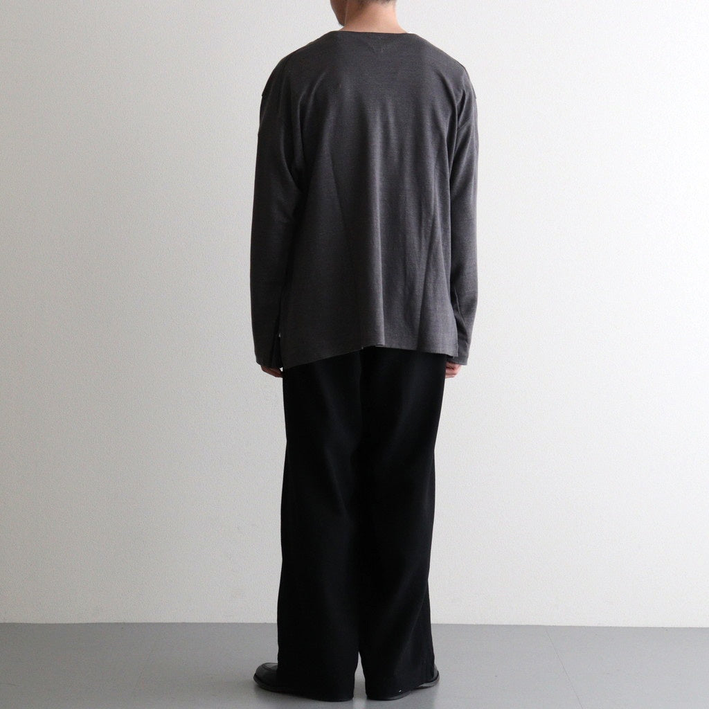 NORMANDY LINEN BASQUE SHIRT #GRAY [BN-26SM-072]