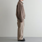 ROUND-COLLAR MOTORING JACKET #WHEAT [252OJ-JK04]