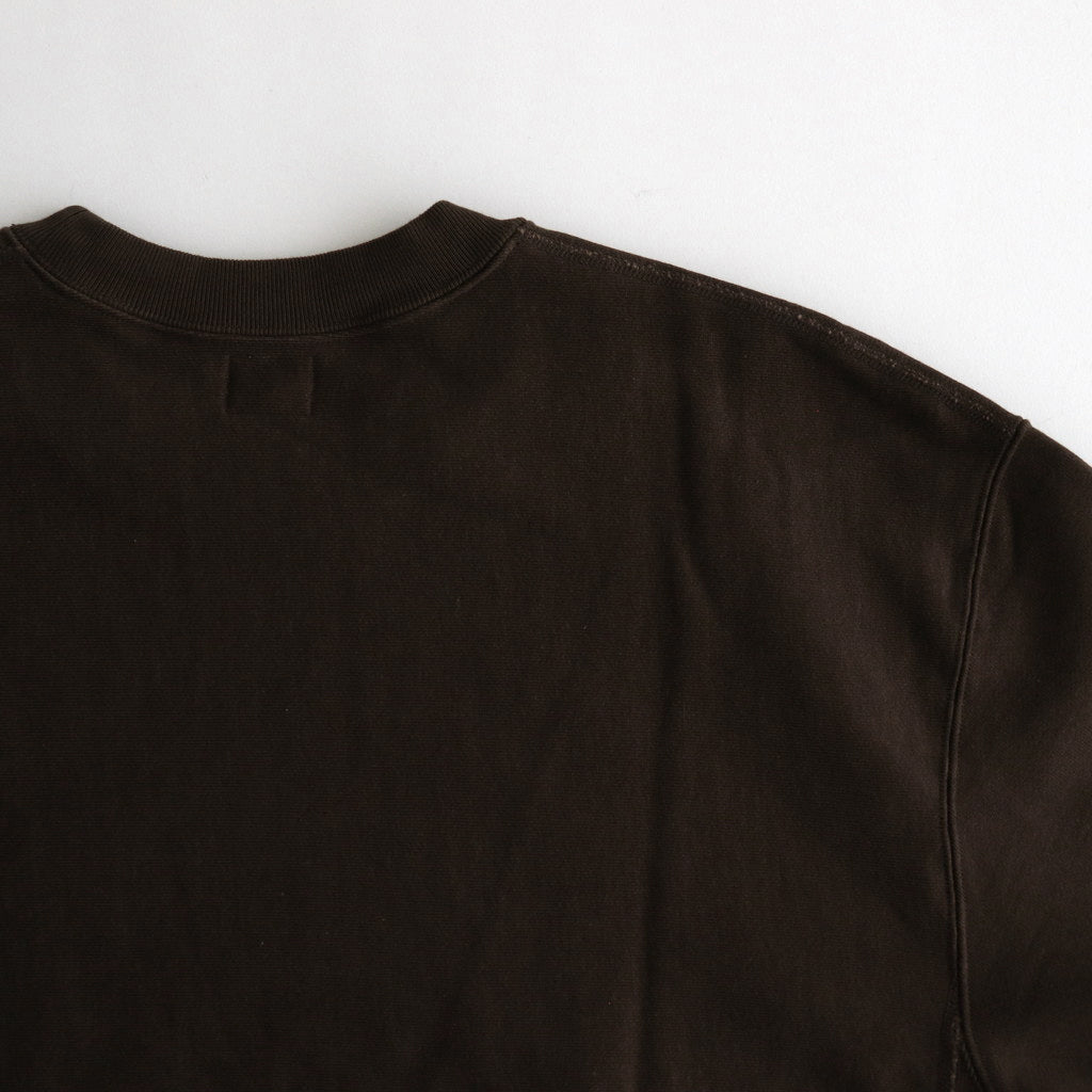 Soft&Hard Sweat Crew-Neck P/O #KhakiBrown [bROOTS24F21]