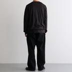 CREW NECK L/S TEE #DARK BROWN [M26C15CS03C]