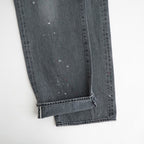 USED-FINISHED 13.5oz STRAIGHT DENIM #020 CHARCOAL [17062 40027]