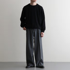 REVIVAL SILK CREW NECK #BLACK [BN-26SM-041]