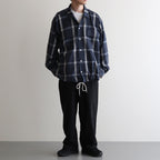 Flannel PALAKA Check Shirt #Navy [S25FG016]