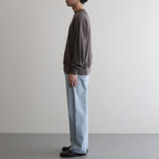 Wool Cashmere Silk Knit Crew Neck #HeatherBeige [BHS24F021]