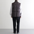 HIGH-COUNT SILK PUFF VEST #WHISKY [252OJ-VT02]