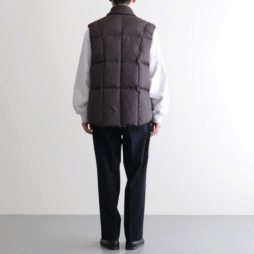 HIGH-COUNT SILK PUFF VEST #WHISKY [252OJ-VT02]