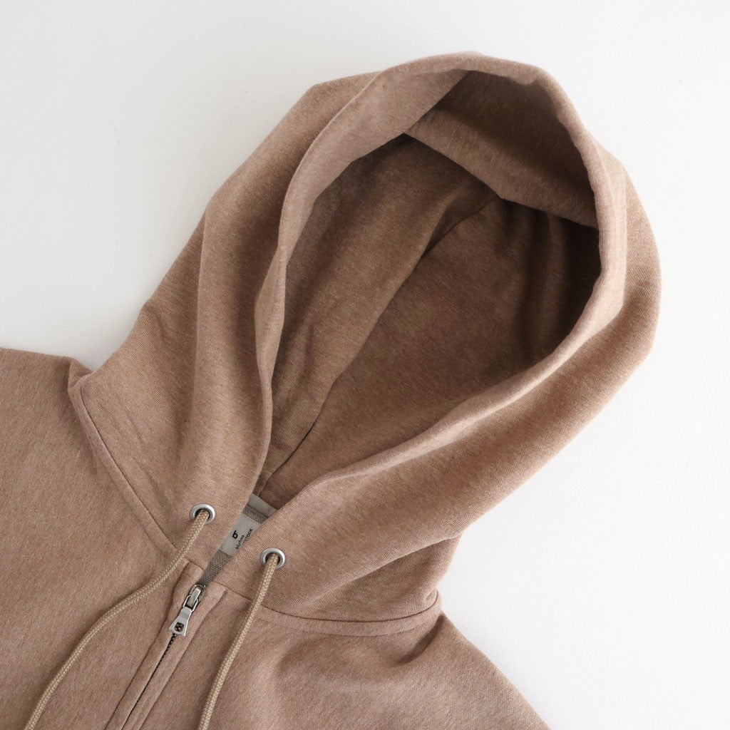 Thin-Sweat Hoodie Zip #HeatherBeige [bROOTS25S24S26]