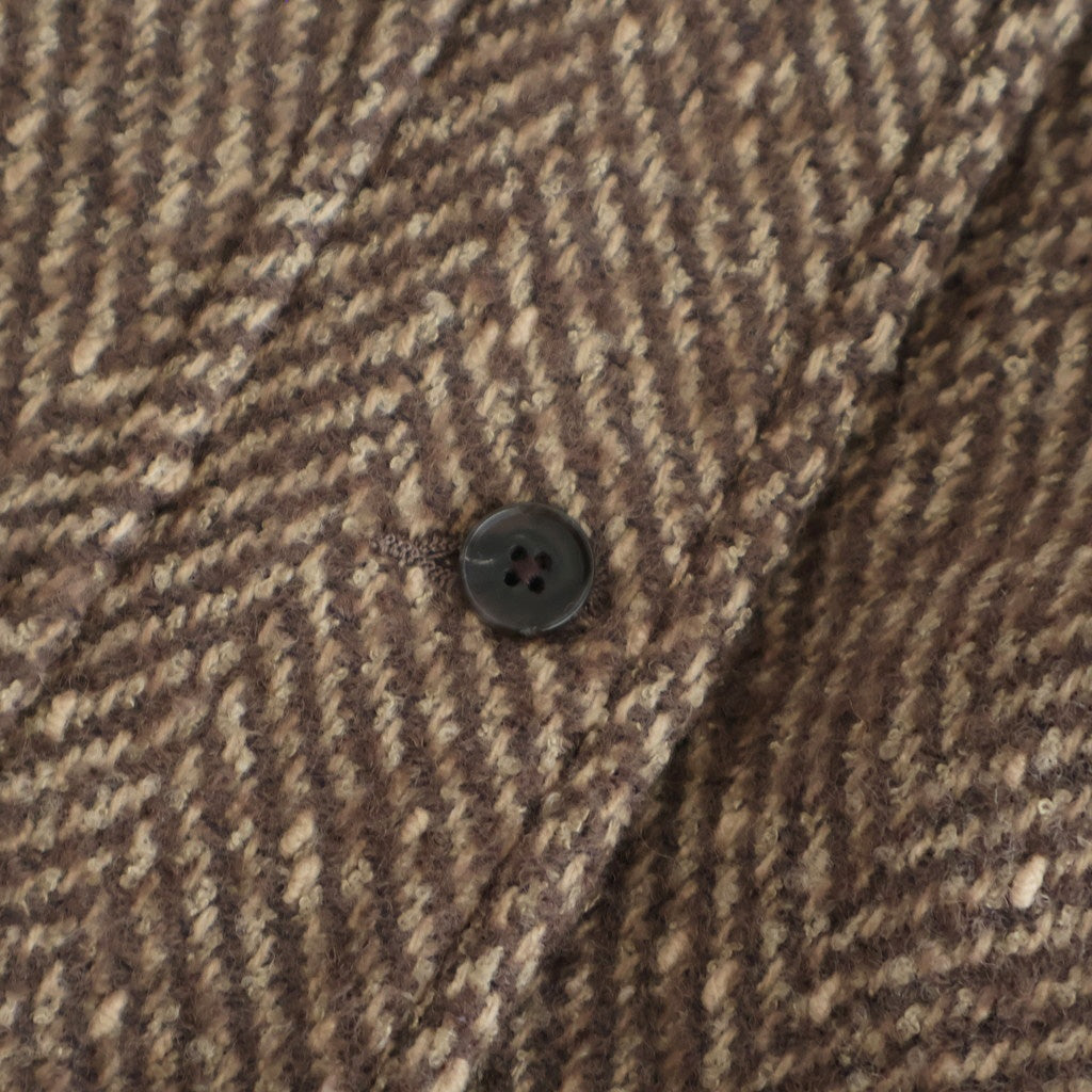 ROUND-COLLAR MOTORING JACKET #WHEAT [252OJ-JK04]