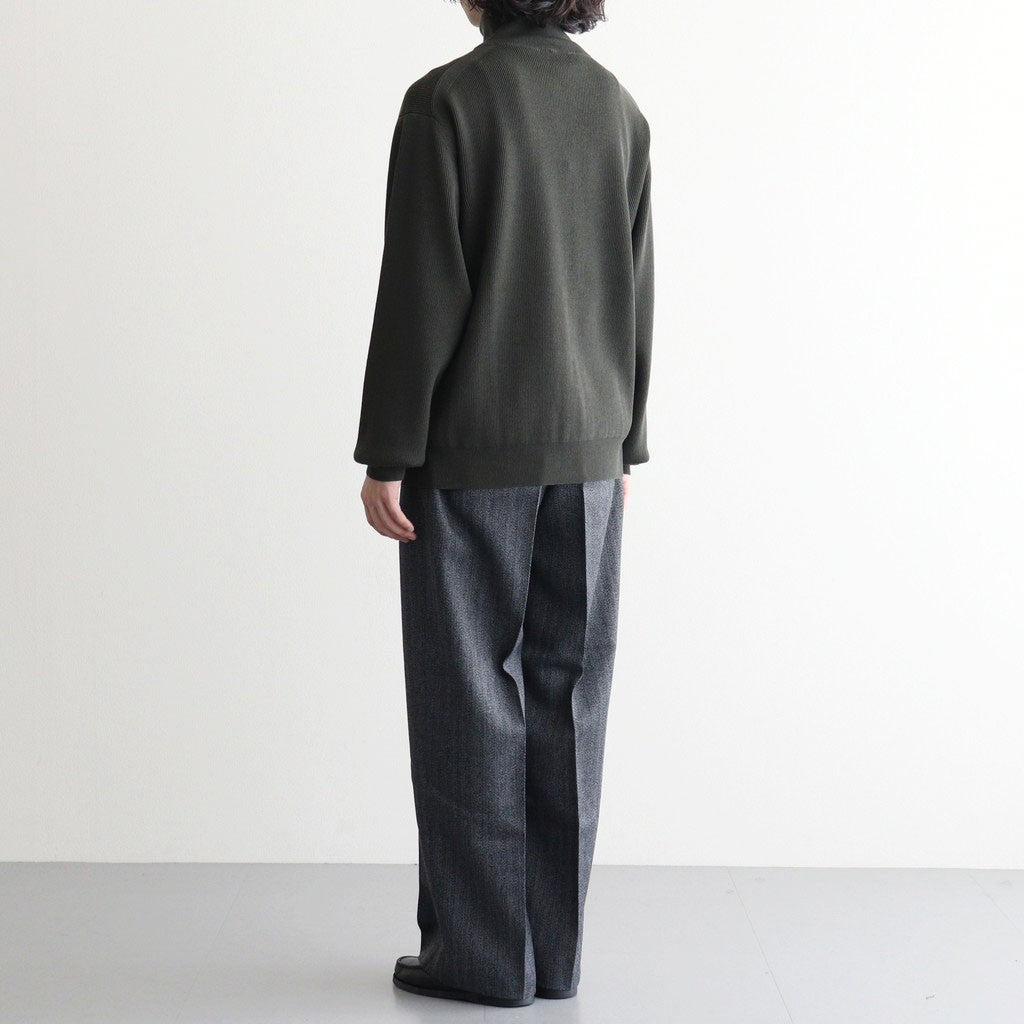 HARD TWIST WOOLRIB DRIVERS KNIT #FOREST [BN-26FM-033]