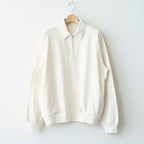 Co/Silk Nep Harf-Zip P/O #Ivory [BHS25S037S26]