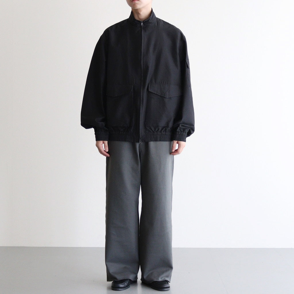 FLIGHT JACKET #CHAMBRAY BLACK [M25C08BL01C]