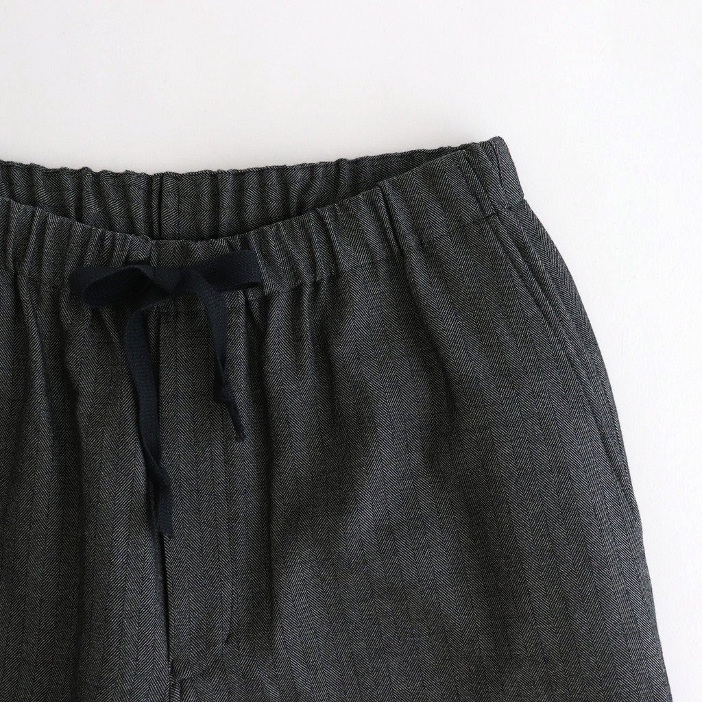 COCOON WIDE EASY PANTS #HERRINGBONE [M25C12PT03C]