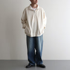 Co/Silk Nep Harf-Zip #Ivory [BHS24F038Si]