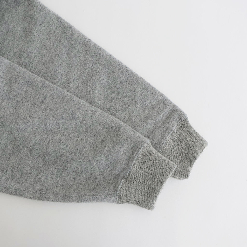 ZIP-FRONT ATHLETIC HOODIE #PEWTER [252OJ-CT06]