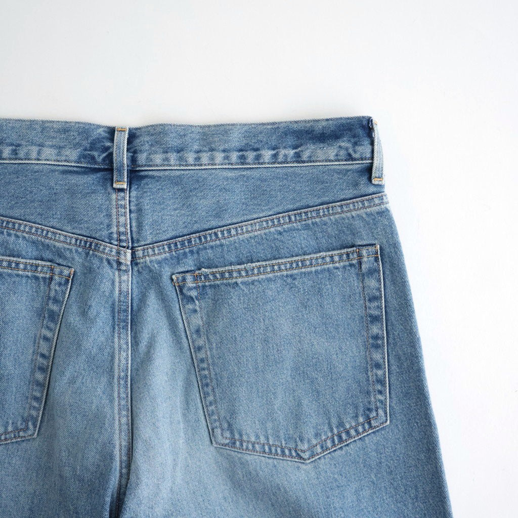 USED-FINISHED 13.5oz STRAIGHT DENIM #110 INDIGO [17062 40027]