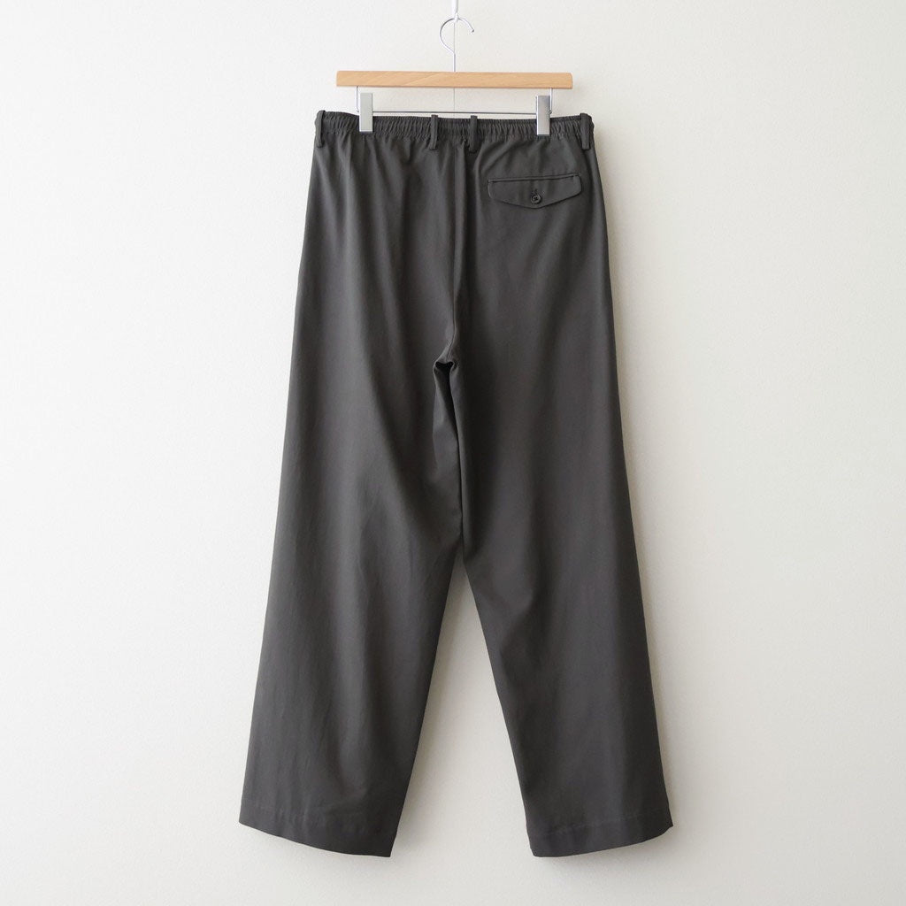 TRIPLE PLEATED EASY TROUSERS #CHARCOAL [A26A16PT02C]