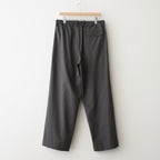 TRIPLE PLEATED EASY TROUSERS #CHARCOAL [A26A16PT02C]
