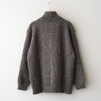 British Wool Half Zip Knit Made by macalastair #Light Graphite×Gritstone [6033-1301]