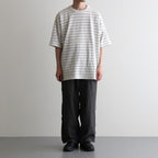 Garment Dyed Jacquard Field Tee #Stone [N26SH039]