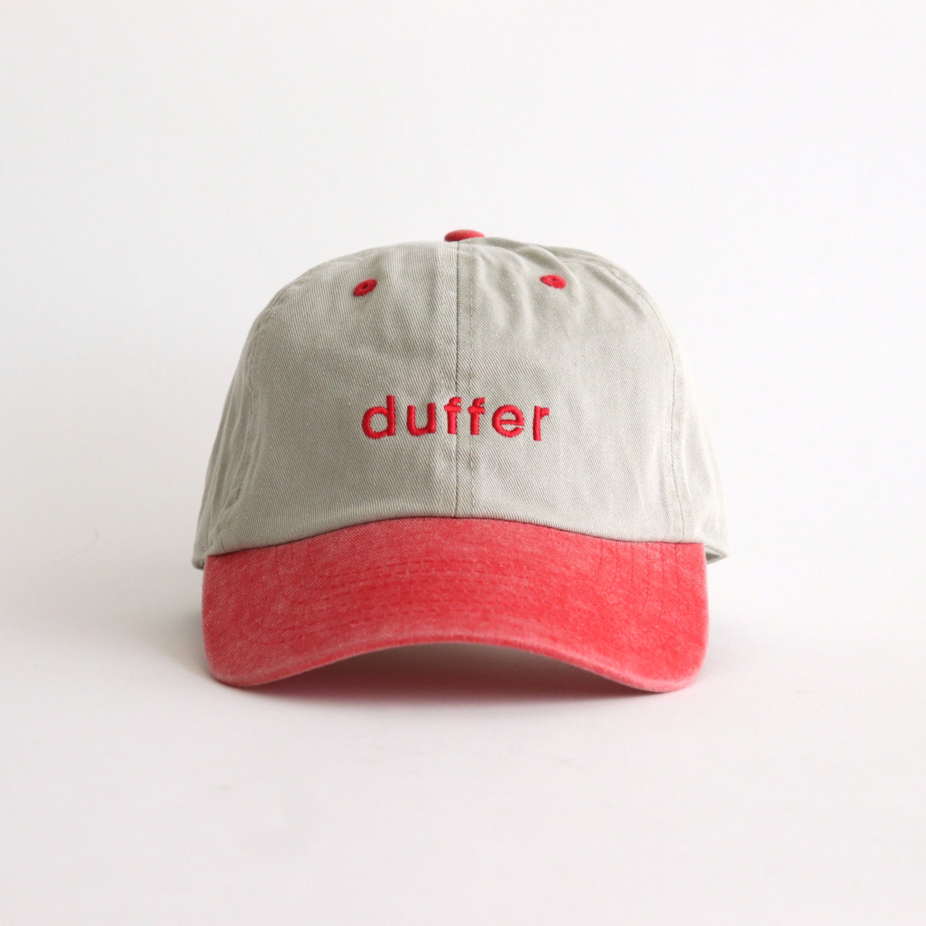 PIGMENT BASEBALL CAP #SAND/RED [DNS25H02]
