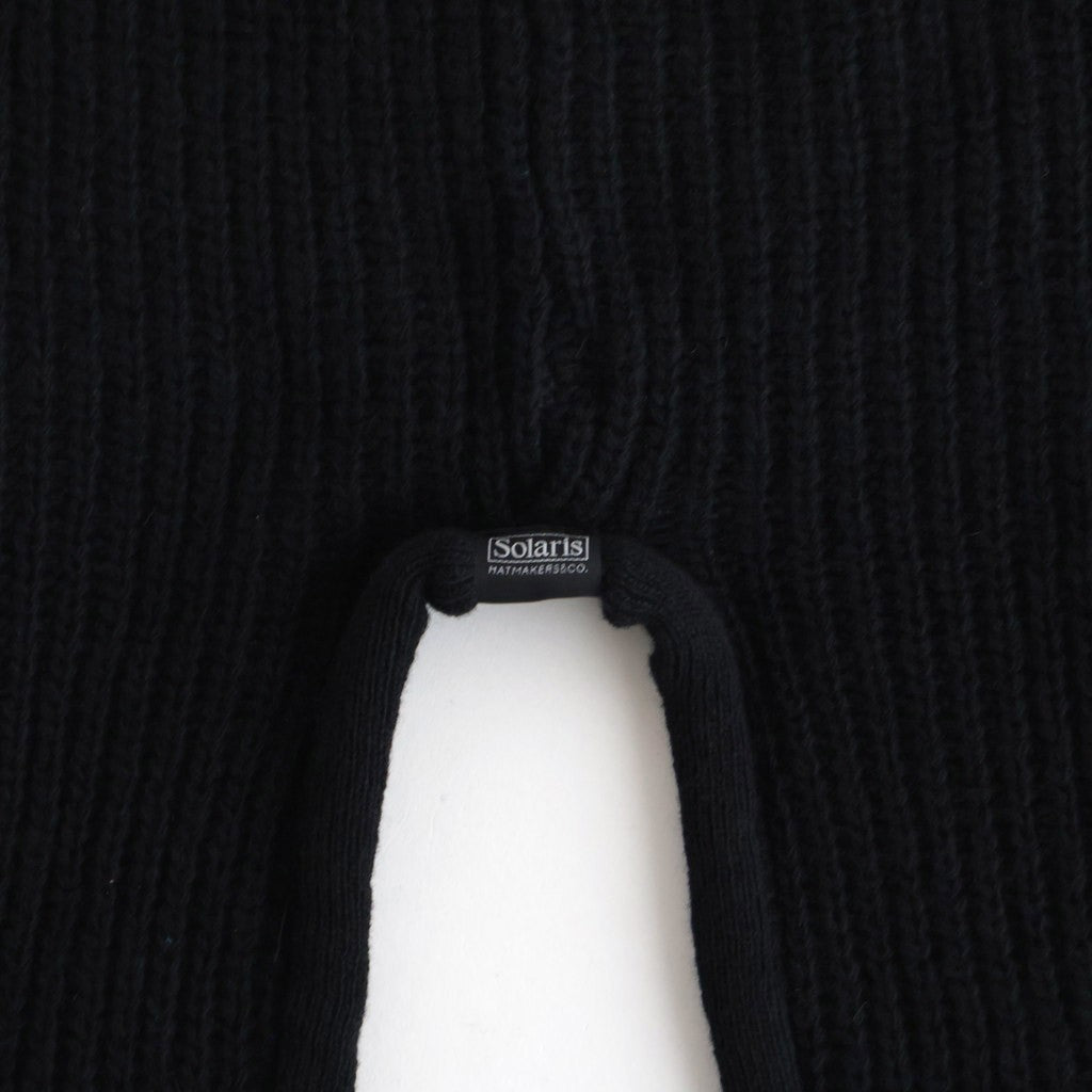 KNIT FLIGHT CAP - UNRULYBOY #BLACK [X01015]
