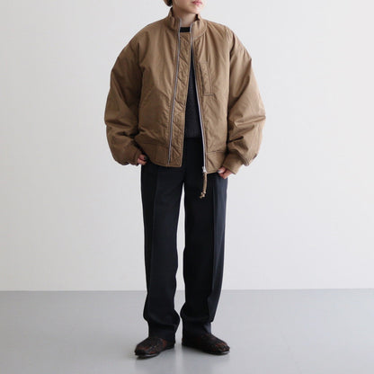 Insulation Varsity Jacket #Light Brown [S24FY020]