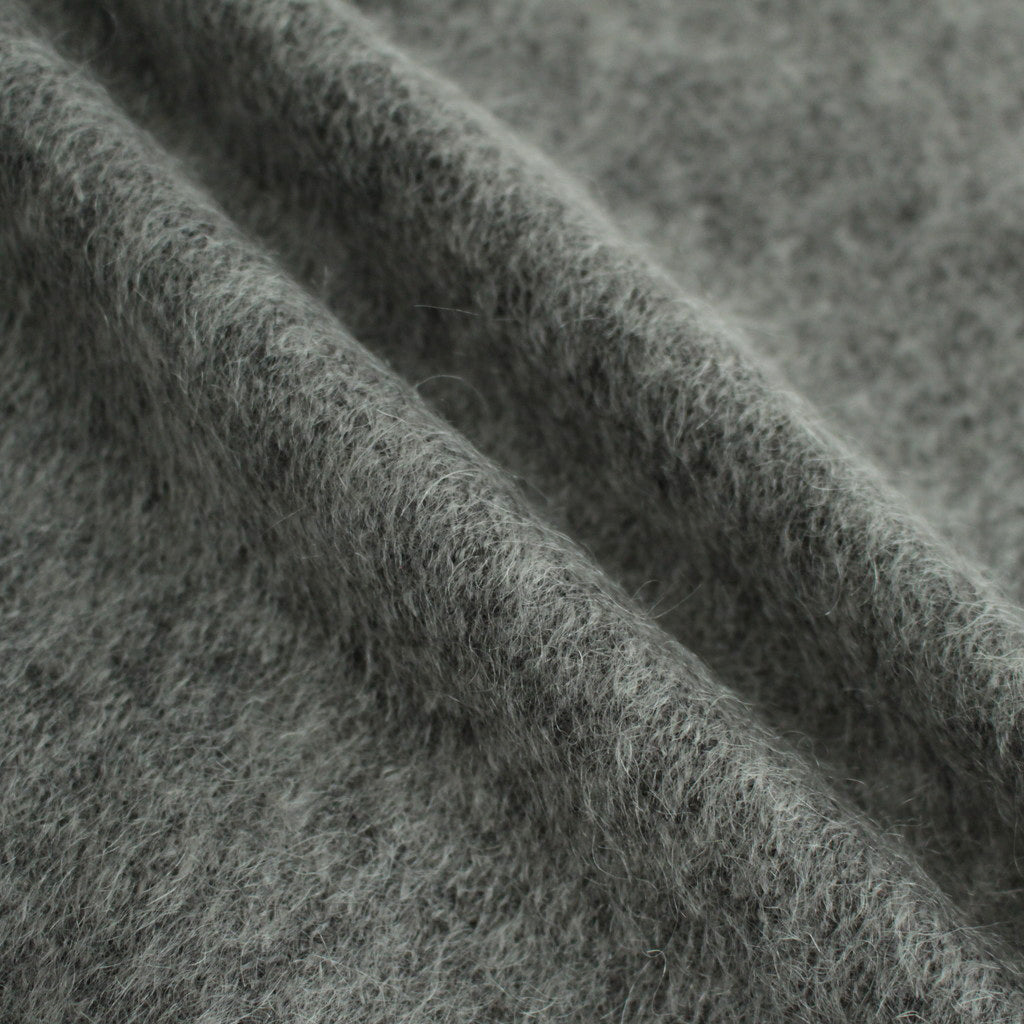 Zip-Up Mohair Vest #Heather Gray [S24FN030]