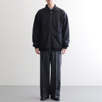 POLARTEC Wool Fleece Sweater Jacket #Black [N25FA051]