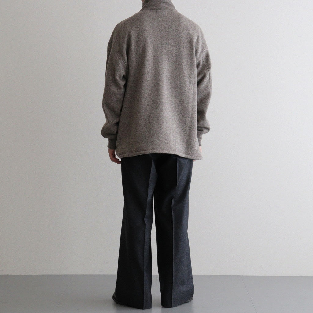 Wool Flannel Tuckless Waide Trousers #TOP Gray [NEP-AW2504M]