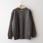 British Wool Crew Neck Knit Made by macalastair #Light Graphite×Gritstone [6033-1302]