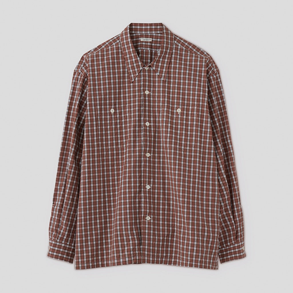C/L PLAID LS SHIRTS #OLD ROSE [PMAV-LS01]