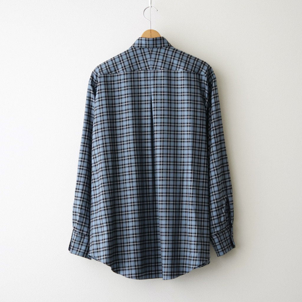 COMFORT FIT SHIRT #BLUE CHECK [A26C17SH02C]