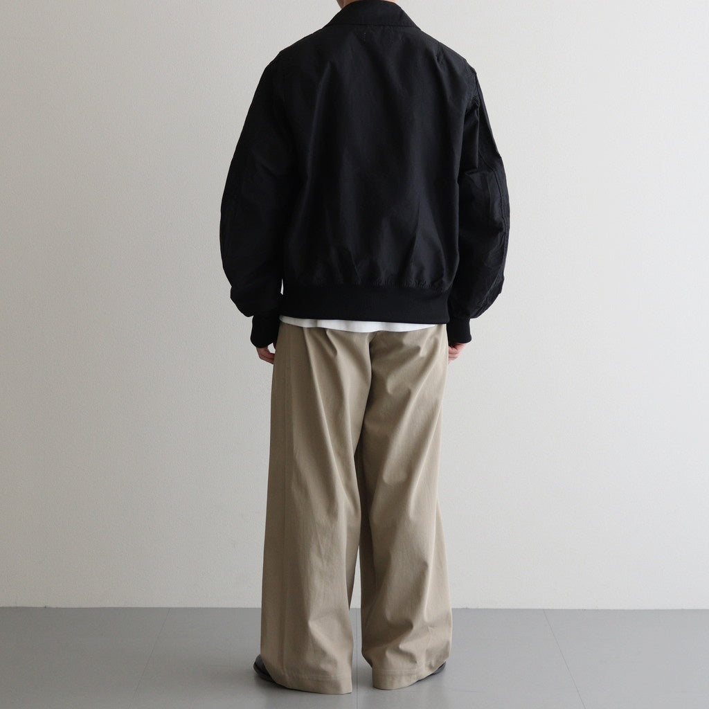 TRIPLE PLEATED EASY TROUSERS #KHAKI [A25A05PT03C]