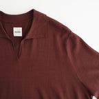 SILK COTTON SKIPPER KNIT #MAROON [26S-BIS-KN66]